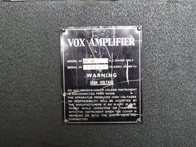 vox amp serial numbers